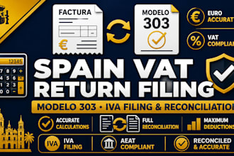 file spain vat return, modelo 303 iva, vat calculation and reconciliation