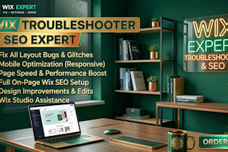 fix wix website layout errors, wix seo optimization and wix redesign
