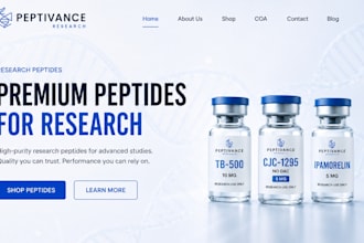 build biotech website sarms peptide research peptide store peptide website