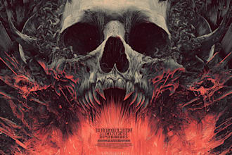create a dark, horror, underground art illustration