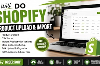 do shopify product upload import product, csv import variant store collection