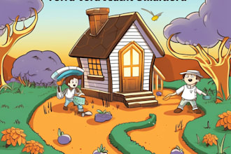 draw cartoon cover art illustrations, single, spotify canvas
