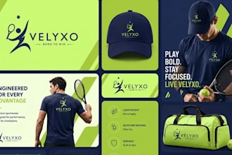 design complete professional brand guidelines brand kit and brand identity logo
