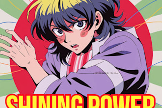 create anime style album cover