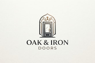 design a stylish doors logo for your brand