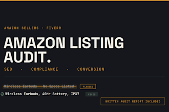 audit and fix your amazon listing seo and compliance gaps