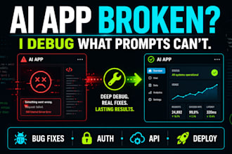 fix, debug and productionize your ai generated web app