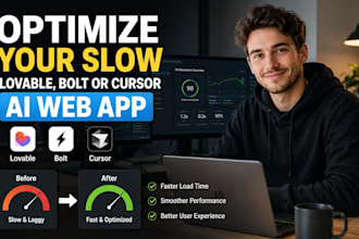 optimize your slow lovable, bolt or cursor ai web app