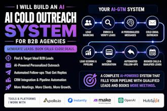 build ai gtm system for b2b lead generation cold outreach and sales automation