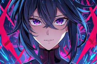 design stunning anime album cover art