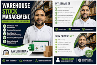 do excel inventory management, stock tracking and data entry