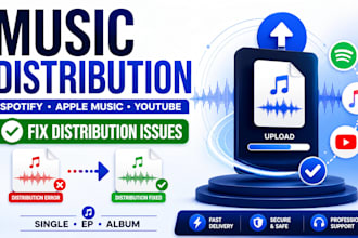 distribute your music to spotify apple music youtube any platform and fix issues