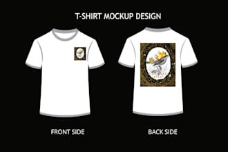 design luxury t shirt mockup logo and jewelry packaging