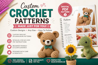 create a custom crochet pattern PDF for you