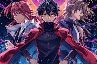 design stunning anime album cover art