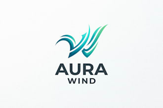 design a fresh and dynamic wind logo for your brand