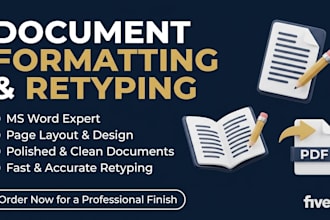 do professional ms word formatting and retyping