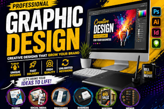 professional graphic design social media posts banners and CV  designs