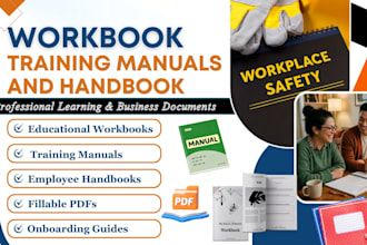 design workbooks, training manuals, employee handbooks, and pdfs