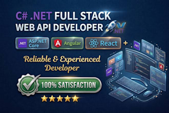 develop asp net core web api backend with react or angular