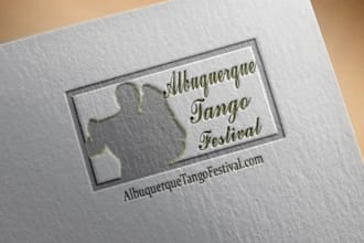 design unique tango rock gymnastic and dance logo