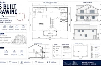 prepare as built drawing ohio architectural construction sets blueprint design