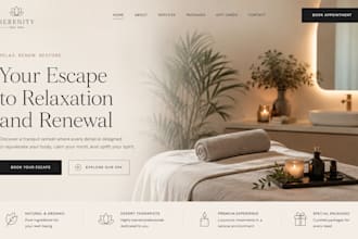 redesign squarespace wix spa website wellness website beauty spa