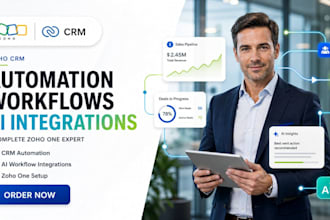 setup zoho crm automation workflow ai integration complete zoho one expert