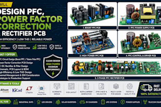 design pfc, power factor correction and rectifier pcb
