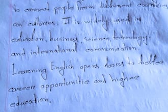 handwrite your text in my neat and unique handwriting