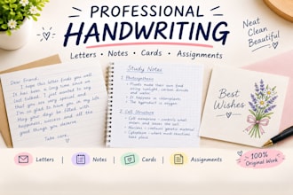 provide handwritten notes and documents