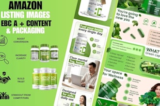 design amazon  a plus content  ebc and product packaging