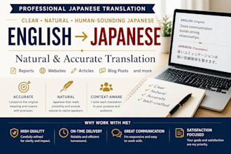 translate english into natural japanese