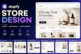 design redesign and customize your shopify store or one product store