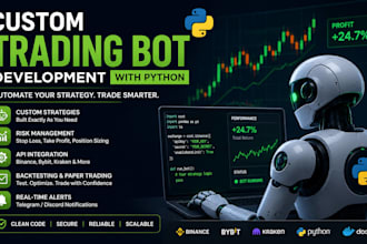 develop a trading bot forex or algorithmic trading