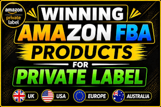 find amazon winning product research for amazon fba private label