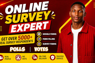 get real responses for survey polls or contest to complete survey nomination