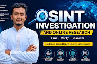 conduct professional osint investigation and online research