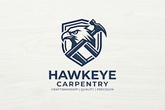 design a professional carpentry logo for your brand