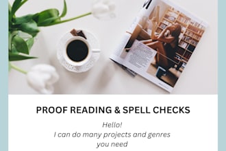 do proofreading and spell checks