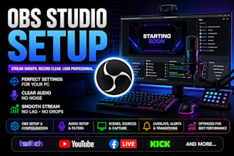setup and optimize obs studio for streaming and recording