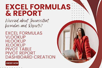 create or fix excel formulas, power query and pivot tables