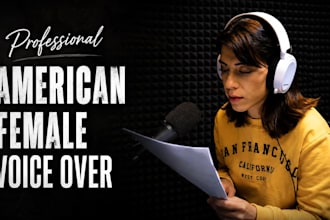 narrate spanish or any language book as a female narrator voice, audiobook