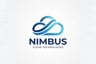 design a modern cloud logo for your brand