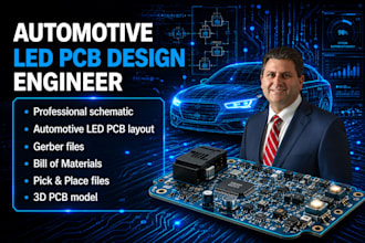 design automotive led pcb for headlights drl brake lights and car lighting for u