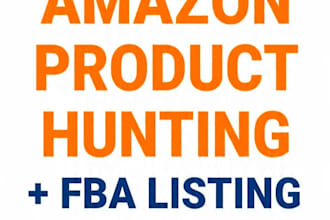 do amazon product research and fba product hunting with data