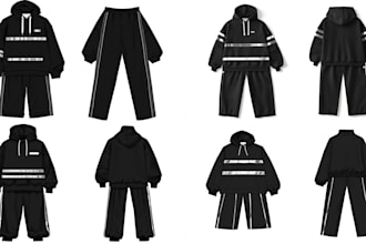 create complete fashion tech pack design
