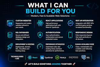 development of web pages and mobile apps
