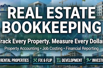 real estate bookkeeping, property accounting and job costing