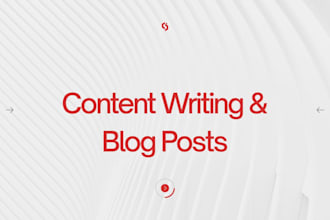 write engaging blog posts and articles for your website